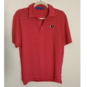 Southern Tide Georgia Bulldog Red and white Polo size small